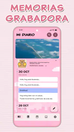 Mini Diario Con Contraseña screenshot