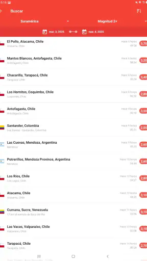 Mis Alertas de Terremotos screenshot
