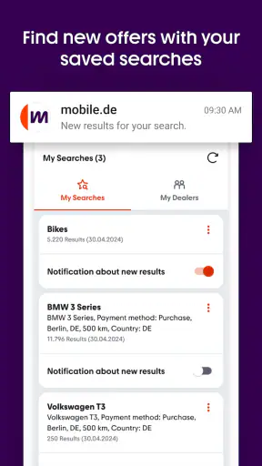 mobile.de - car market screenshot