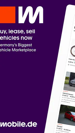 mobile.de - car market screenshot