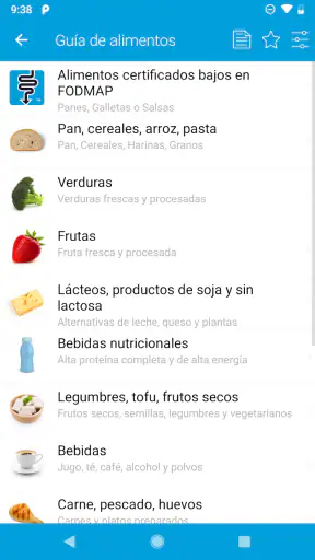 Monash University FODMAP diet screenshot