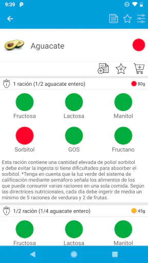 Monash University FODMAP diet screenshot
