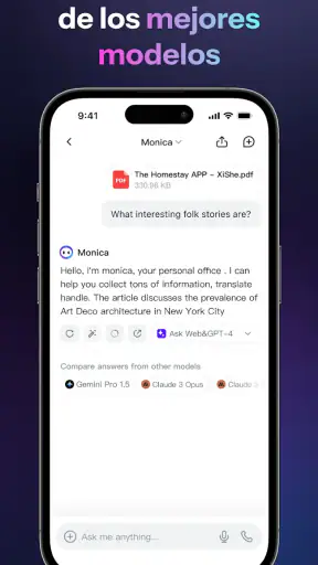 Monica IA: Chat & Paint Art screenshot