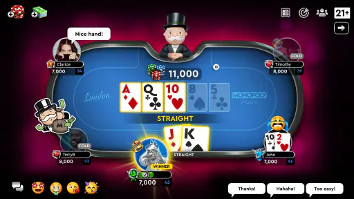 MONOPOLY Póker - Texas Holdem screenshot
