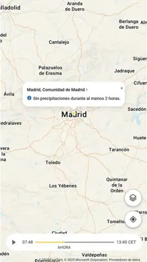 MSN El Tiempo: Previsión, mapa screenshot