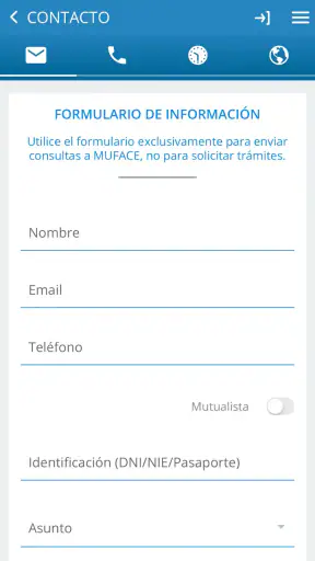 Muface Móvil screenshot