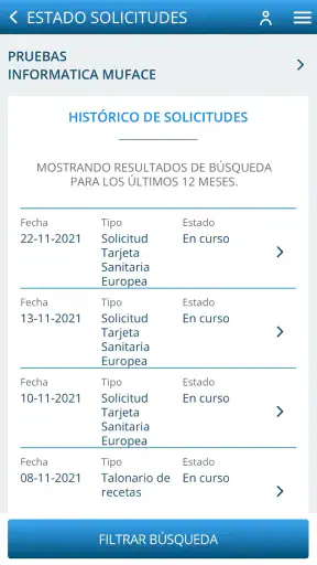 Muface Móvil screenshot