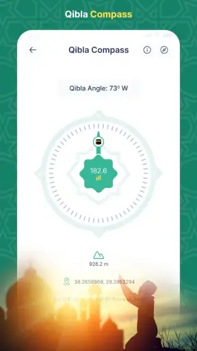 Musulmán: Oración, Qibla screenshot