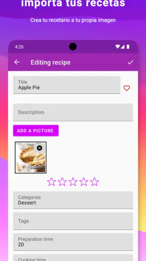 My Recipe Box: Mis recetas screenshot