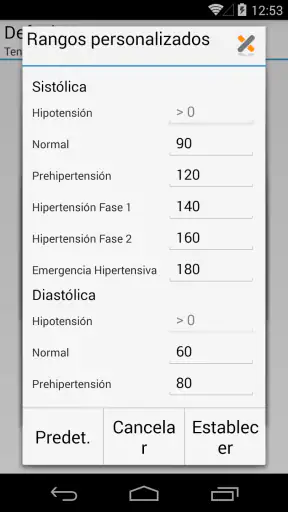 MyDiary – Presión arterial screenshot