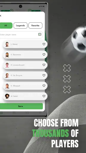 MyLineup Creador de alineación screenshot