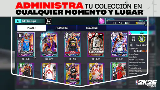 MyTEAM de NBA 2K25 screenshot