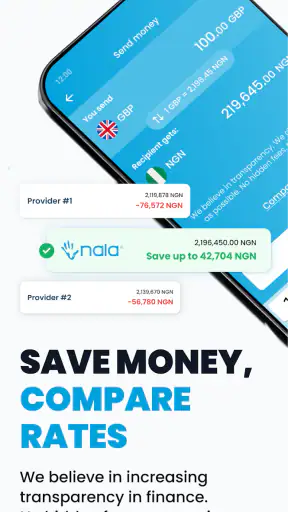 NALA Send Money Globally screenshot
