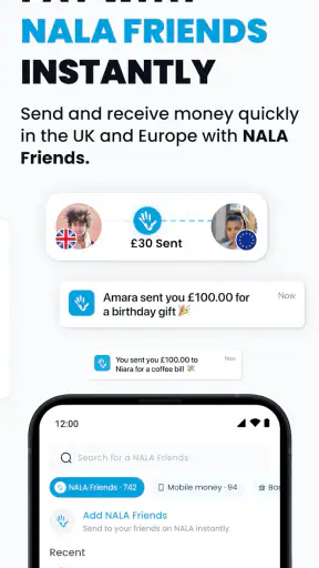 NALA Send Money Globally screenshot