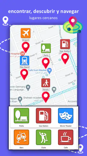 Navegación GPS, mapas y ruta screenshot