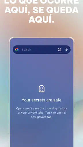 Navegador privado Opera con IA screenshot