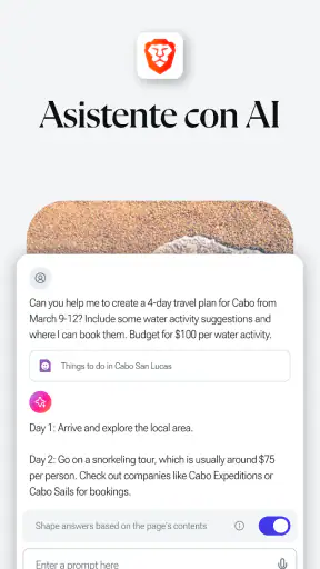Navegador web privado Brave screenshot