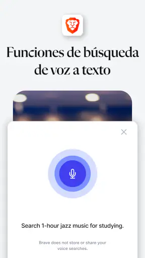 Navegador web privado Brave screenshot