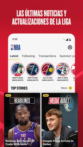 NBA App: baloncesto en directo screenshot