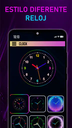 Neon Digital Clock Smart Watch screenshot