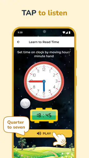 Niños: Aprendizaje del Reloj screenshot