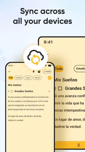 Notas: Bloc de notas, Notebook screenshot