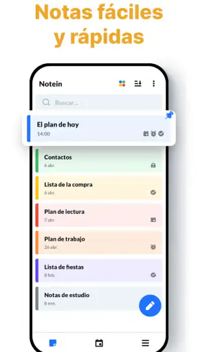 Notas, Bloc de notas - Notein screenshot