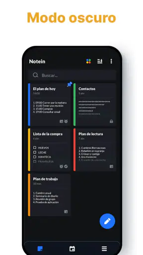 Notas, Bloc de notas - Notein screenshot