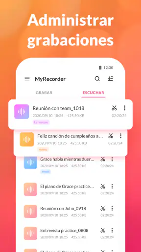 Notas de Voz, Grabadora de Voz screenshot