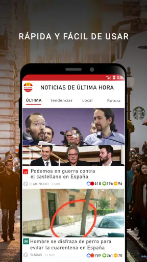 Noticias última hora screenshot