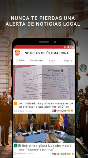 Noticias última hora screenshot
