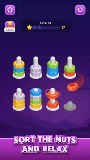 Nut Sort - Juegos de Ordenar screenshot