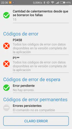 Obd Arny - ELM327 car scanner screenshot