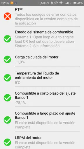 Obd Arny - ELM327 car scanner screenshot