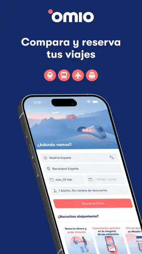 Omio: Reserva tren, bus, vuelo screenshot