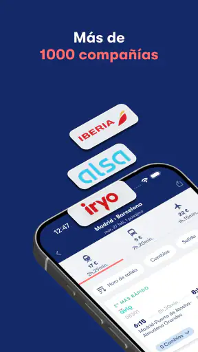Omio: Reserva tren, bus, vuelo screenshot