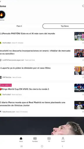 OneFootball Resultados en vivo screenshot