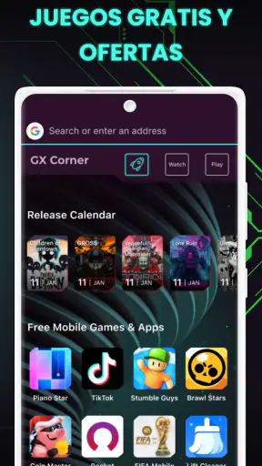 Opera GX: navegador gaming screenshot
