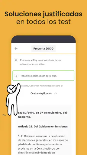 OpositaTest - Test Oposiciones screenshot