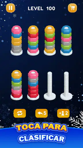 Ordena Tuercas: Puzzle Colores screenshot