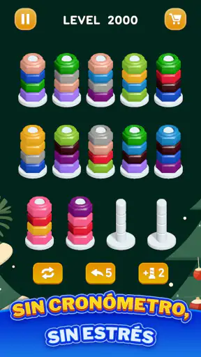 Ordena Tuercas: Puzzle Colores screenshot