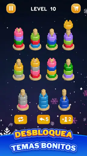 Ordena Tuercas: Puzzle Colores screenshot