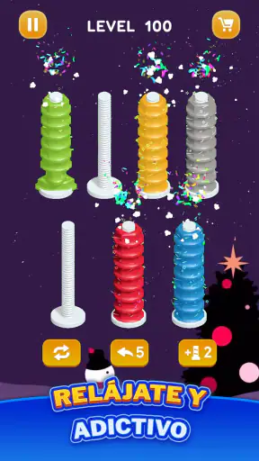 Ordena Tuercas: Puzzle Colores screenshot