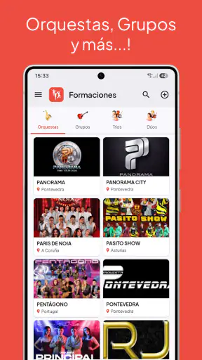 Orquestas de Galicia y Fiestas screenshot