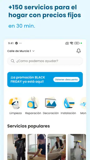 OSCAR: servicios a domicilio screenshot