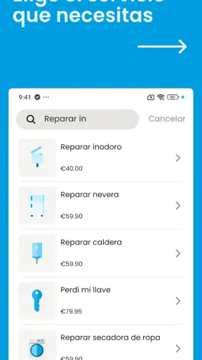 OSCAR: servicios a domicilio screenshot