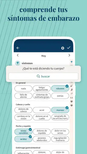 Ovia Calendario de embarazo screenshot