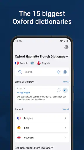 Oxford Dictionary screenshot