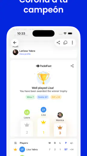 Padel Fast - Tu nivel de pádel screenshot