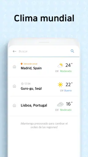 Pantalla del Clima screenshot